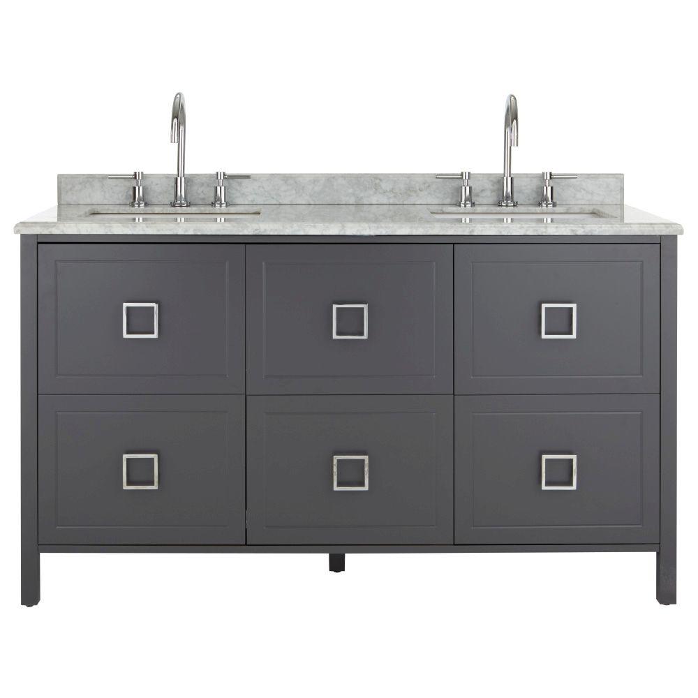 Black Clearance Vanities With Tops Bathroom The W Vanity In Charcoal With Natural Marble Top