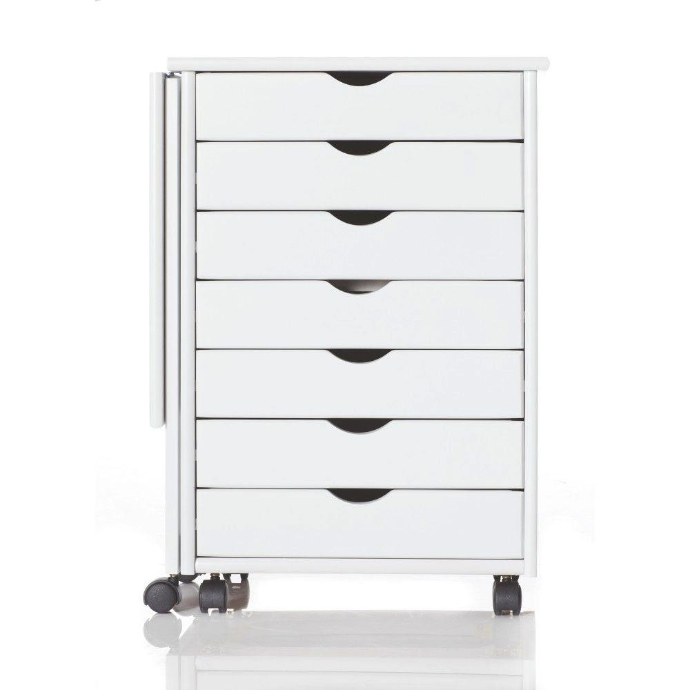 Home Decorators Collection Stanton 14-Drawers Wide Storage Cart in ...