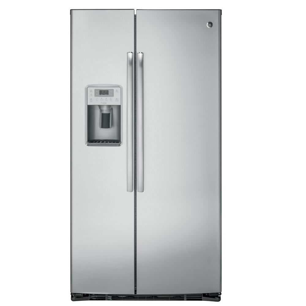 GE Profile 28.4 cu. ft. Side by Side Refrigerator in Stainless Steel