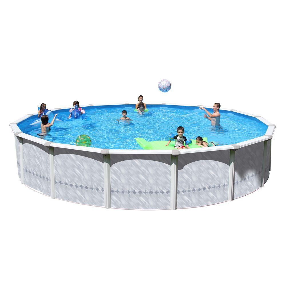 Heritage Pools Taos 24 ft. x 52 in. Round Pool PackageTA