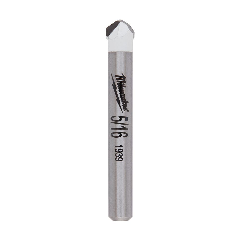 Milwaukee 5/16 in. Carbide Tipped Drill Bit for Drilling Natural Stone, Granite, Slate, Ceramic