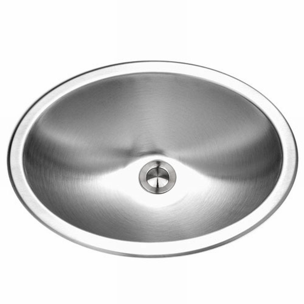 HOUZER Opus Series Undermount Stainless Steel 13.6 in. Single Bowl