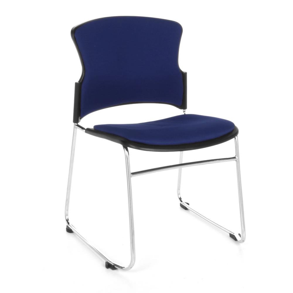 OFM Core Collection Navy Multiuse Fabric Stack Chair (310-F-4PK-804 ...