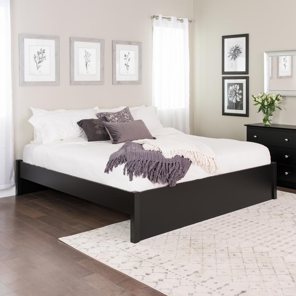 Select Black King 4 Post Platform Bed