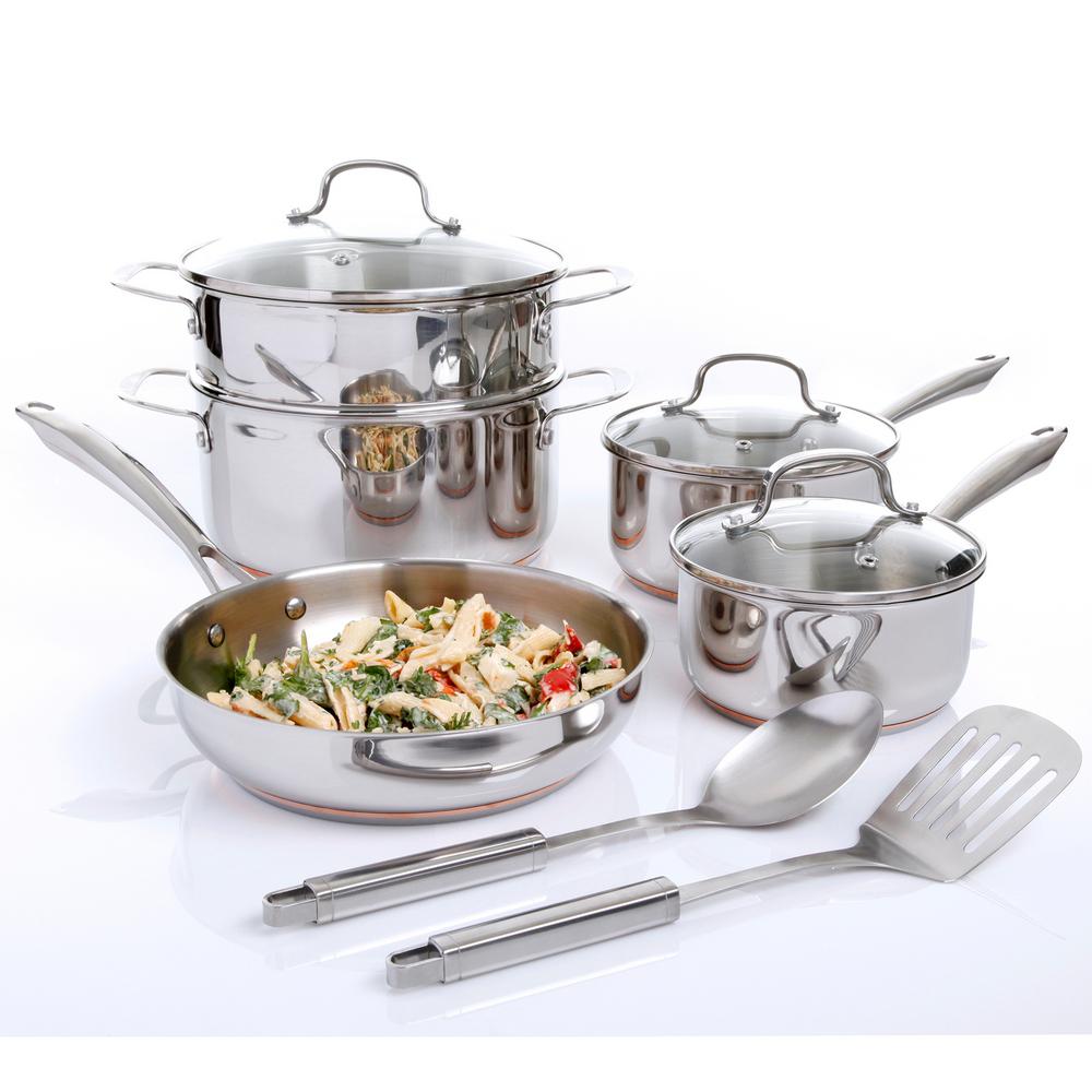 Oster Cuisine Kellerton 10 Piece Cookware Set With Lids 985105792m