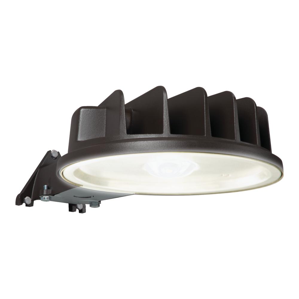 Bronze Outdoor Integrated Led Dusk To Dawn Area Light With Built In Photocell Sensor 5400 Lumen 5000k Color Temp Bronze Outdoor Integrated Led Dusk To Dawn Area Light With Built In Photocell Sensor 5400 Lumen 5000k Color Temp