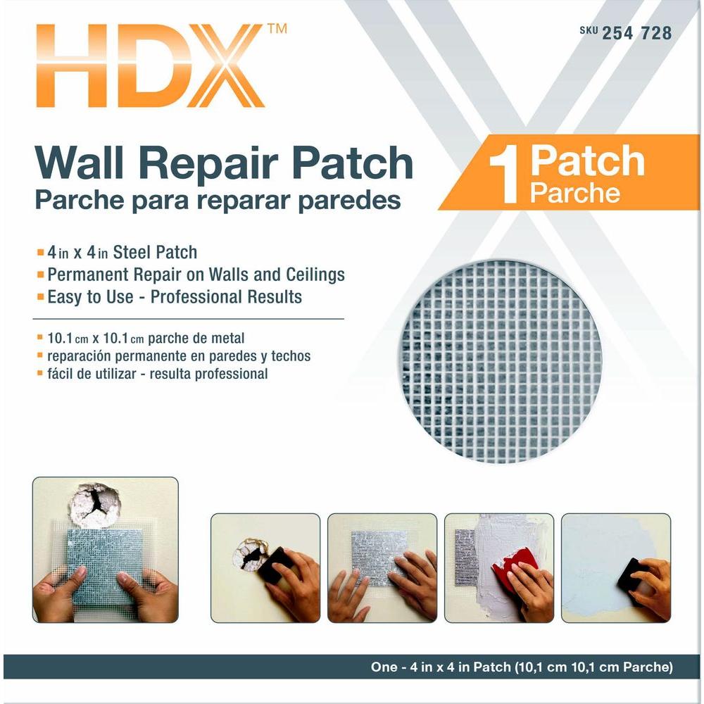 HDX 4 in. x 4 in. Drywall Repair Patch-49005 - The Home Depot