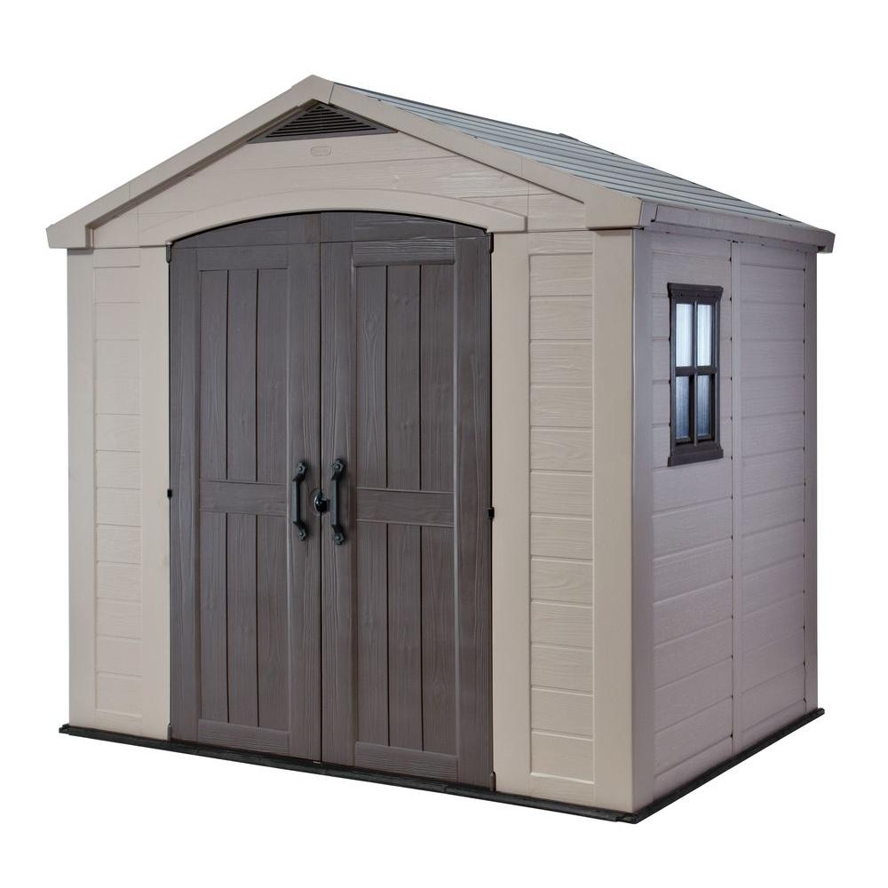 Keter Factor 8 Ft X 6 Ft Outdoor Storage Shed 213039 The Home