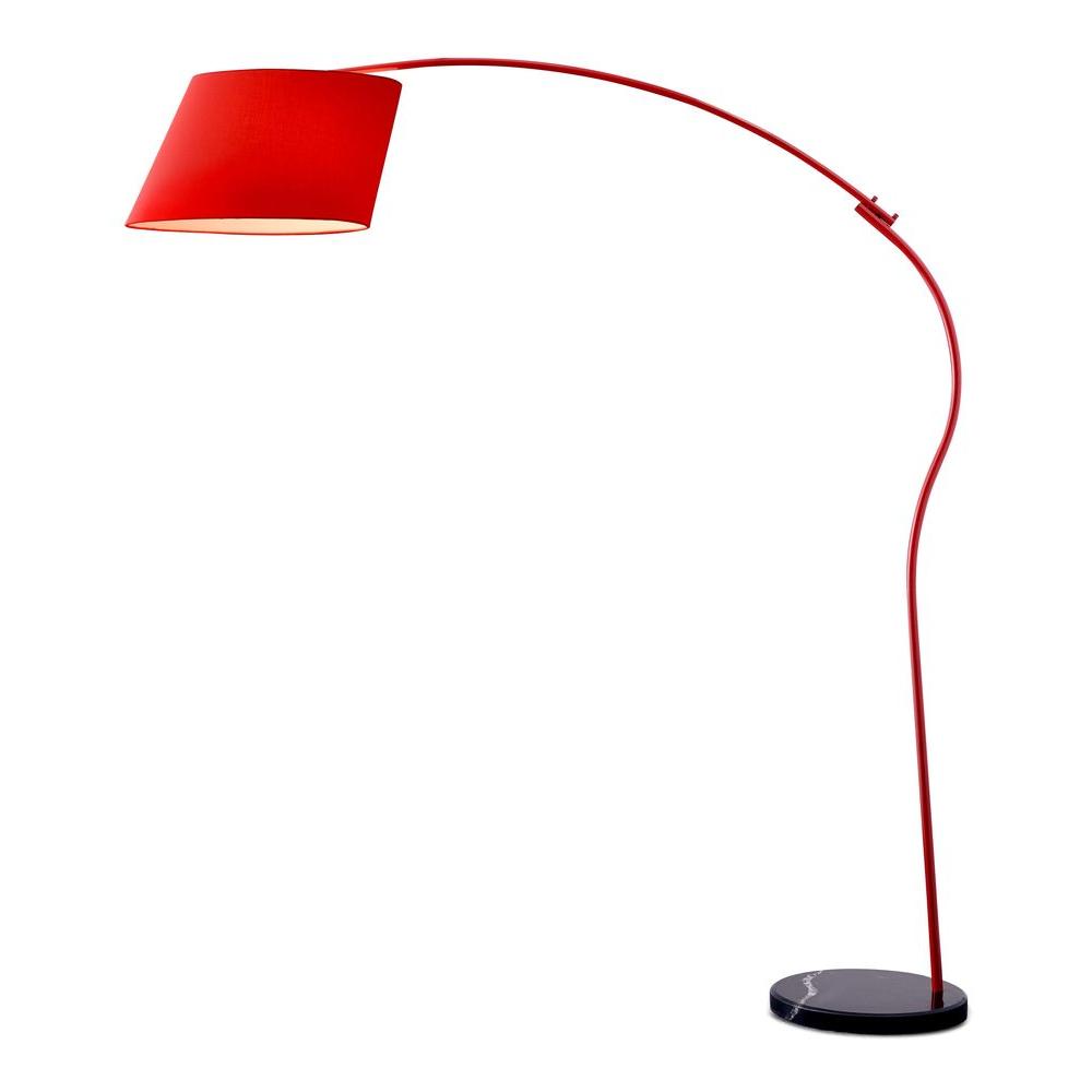 Zuo Derecho 69 7 In Red Floor Lamp 50155 The Home Depot Red Floor Lamp