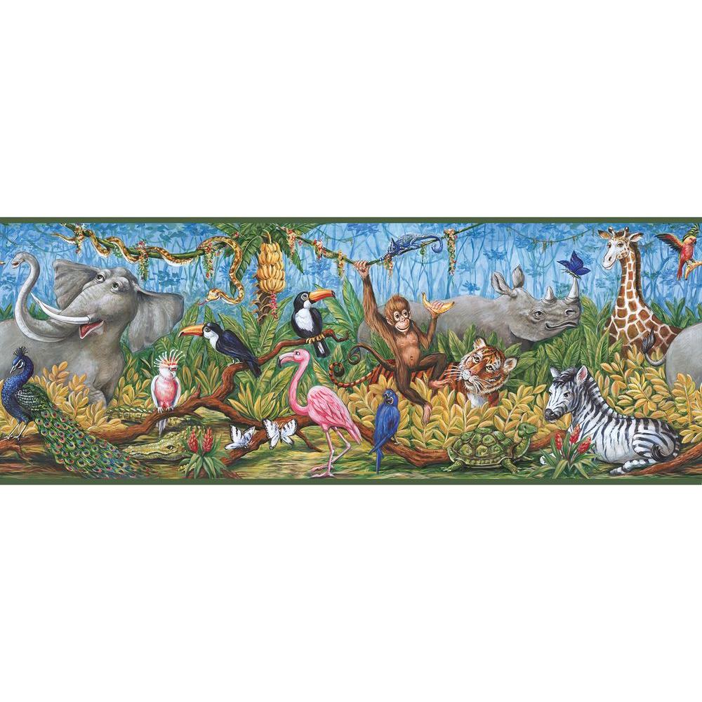 Chesapeake Nathaniel Swinging Jungle Wallpaper BorderHAS01131B The