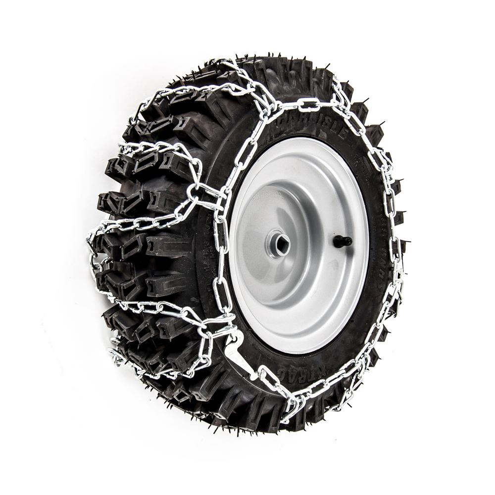 Snow Blower Tire Chains for 16" x 4.8" Wheels (Set of 2) Power Steel