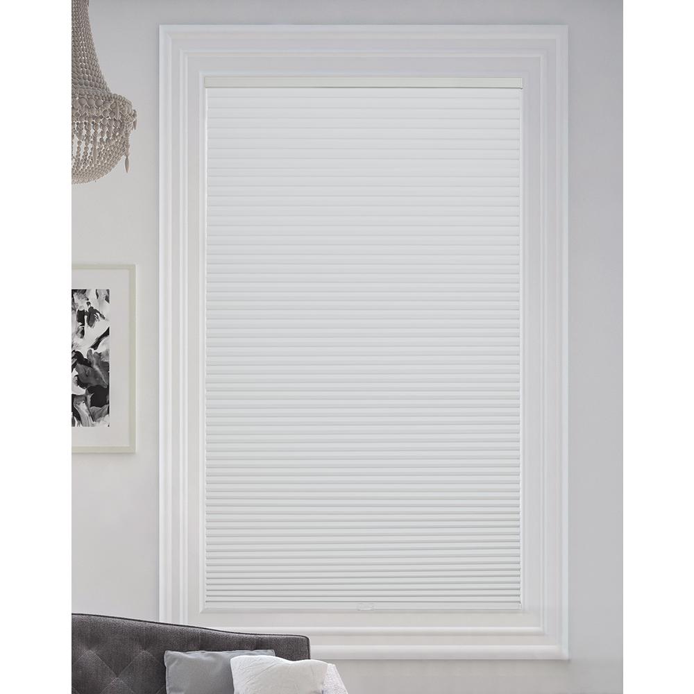 Blindsavenue White Cordless Blackout Fabric Cellular Shade 9/16 In. Single Cell 53 In. W X 72 In. L Icon