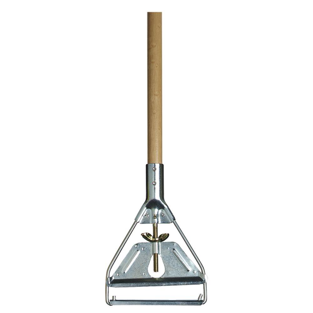 Wooden mop handle