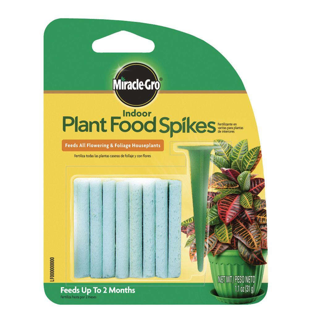 Miracle-Gro 1.1 oz. Indoor Plant Food Spikes-1002521 - The Home Depot