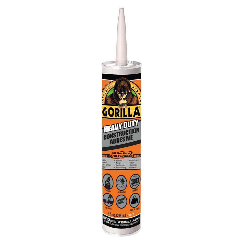 Gorilla 9oz Heavy Duty Construction Adhesive 8010003 The Home Depot