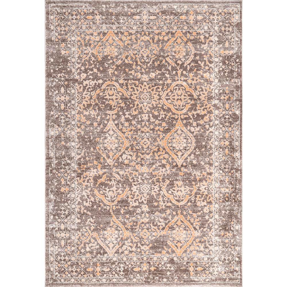 Nuloom Vintage Kylie Faded Brown 6 Ft 7 In X 9 Area Rug