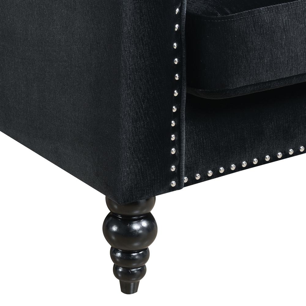 Furniture Of America Adelina Black Velvet Accent Chair Idf 6632bk Ch Furniture Of America Adelina Black Velvet Accent Chair Idf 6632bk Ch The Home Depot