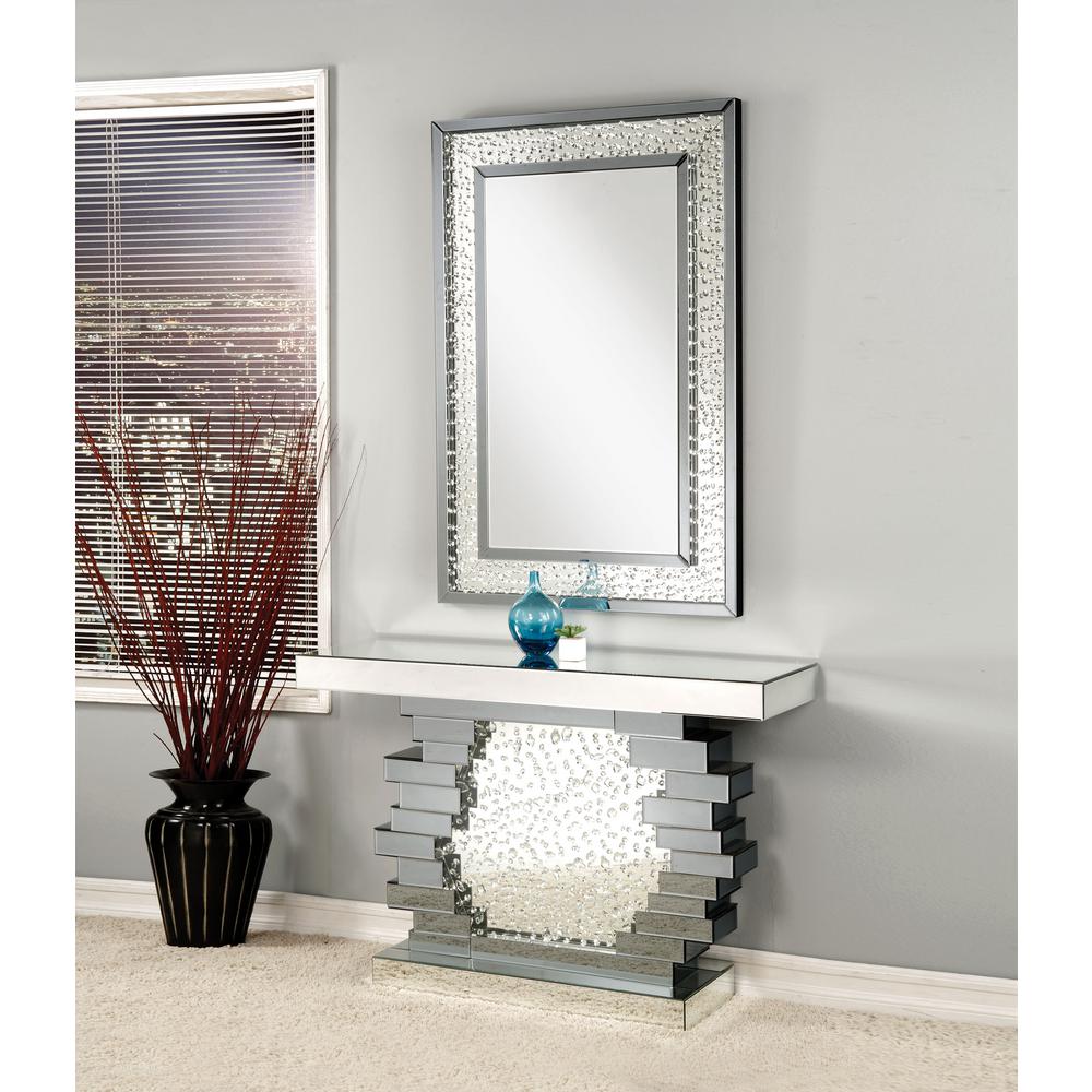 Acme Furniture Nysa Mirrored And Faux Crystals Accent Mirror 97387 Acme Furniture Nysa Mirrored And Faux Crystals Accent Mirror 97387 The Home Depot