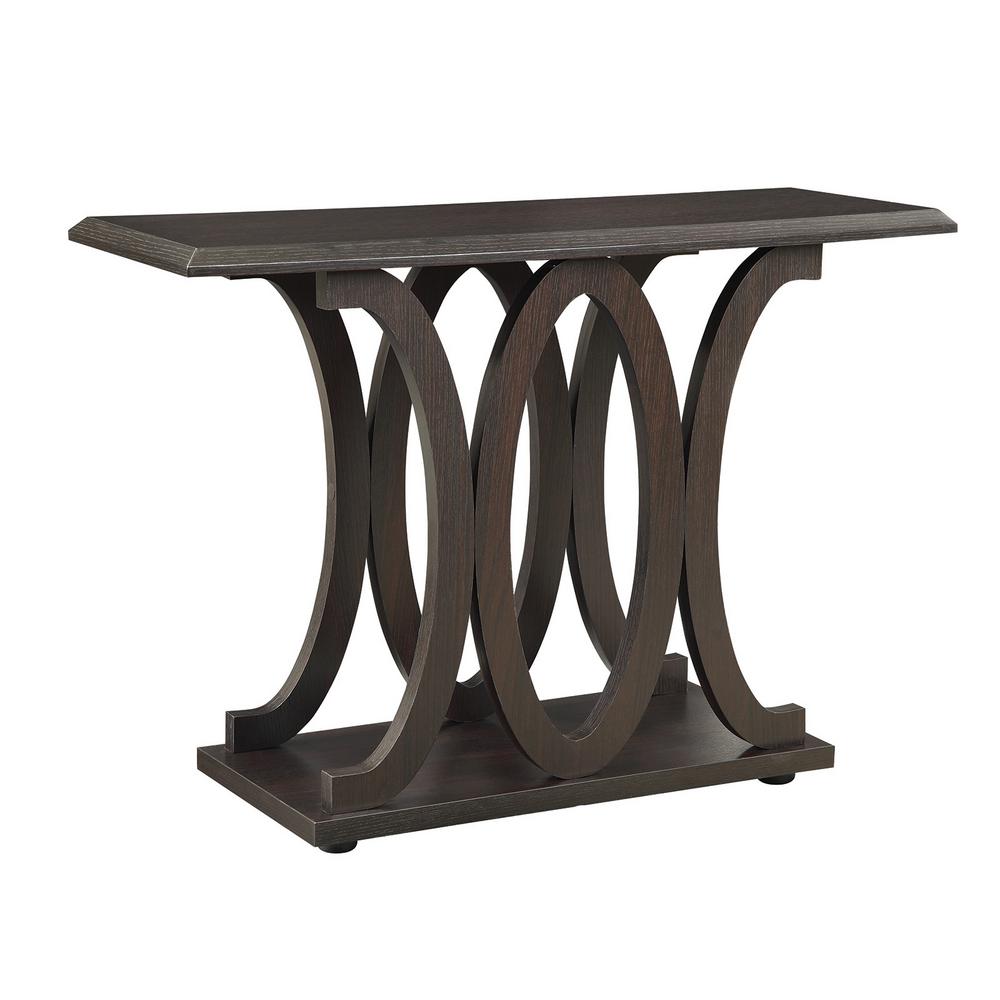 Coaster C Shaped Sofa Table Cuccino 703149 The Home Depot Coaster C Shaped Sofa Table Cuccino