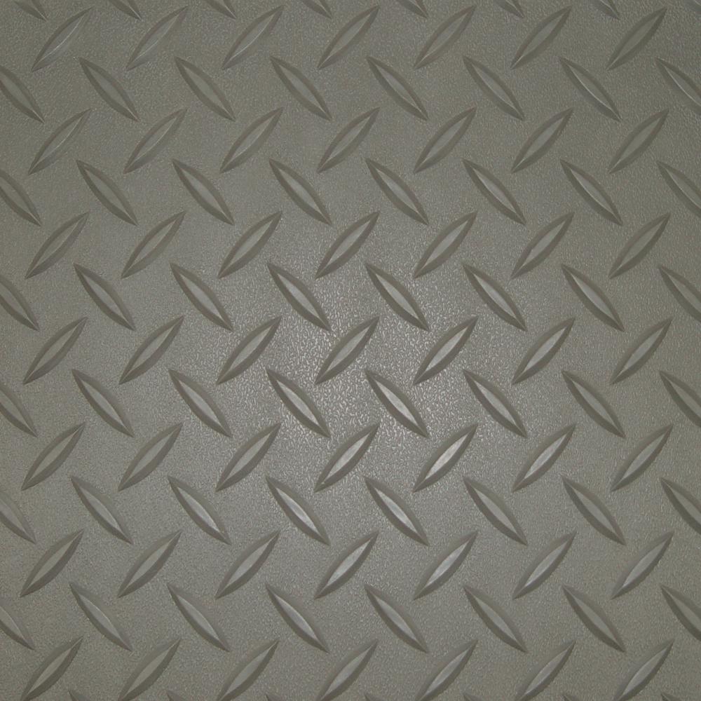 Diamond Deck 7 5 Ft X 20 Ft Pewter Textured Pvc Large Car Mat