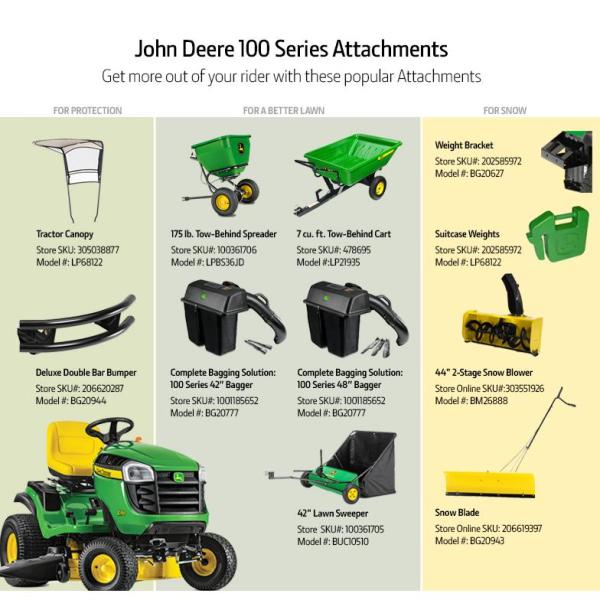 John Deere E160 48 In 24 Hp V Twin Els Gas Hydrostatic Lawn Tractor Bg The Home Depot