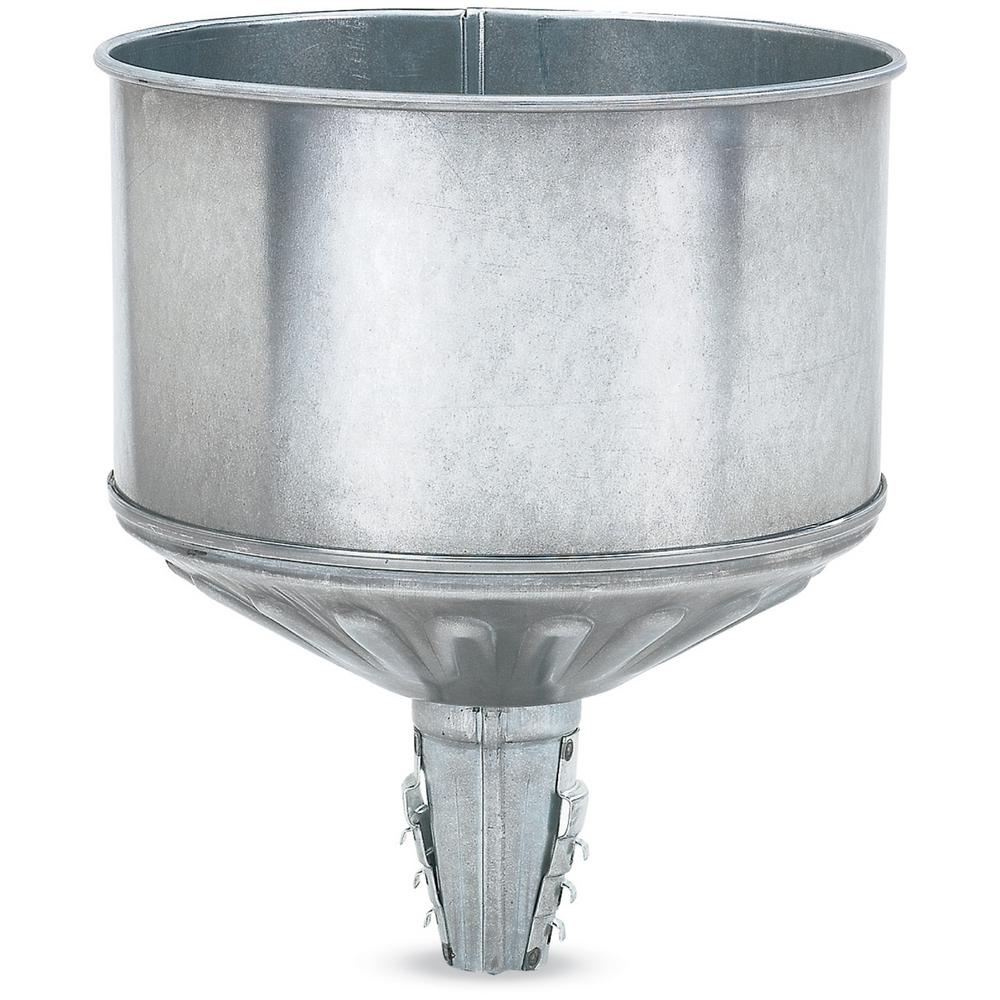 Lumax 8 qt. Galvanized Tractor Funnel with Locking Tabs and Screen by Lumax