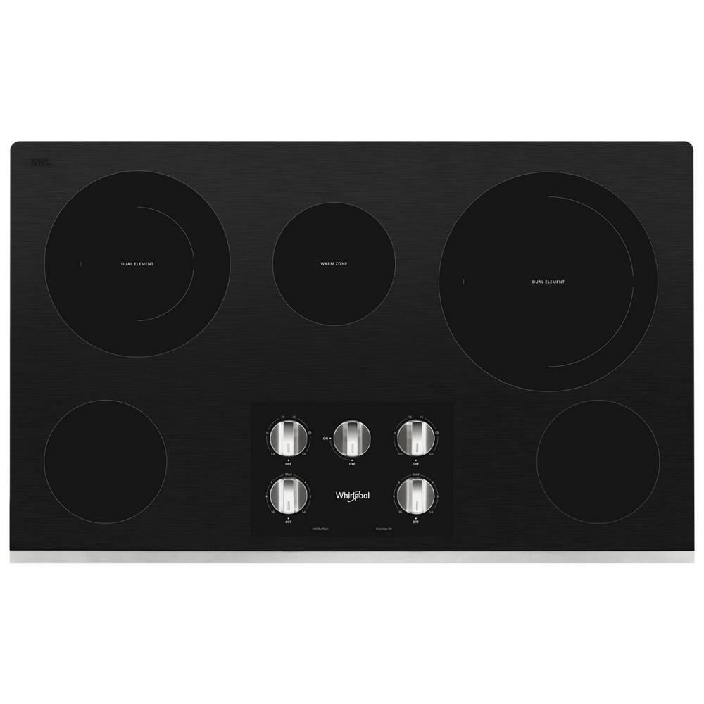 Whirlpool 36 In Radiant Electric Ceramic Glass Cooktop In