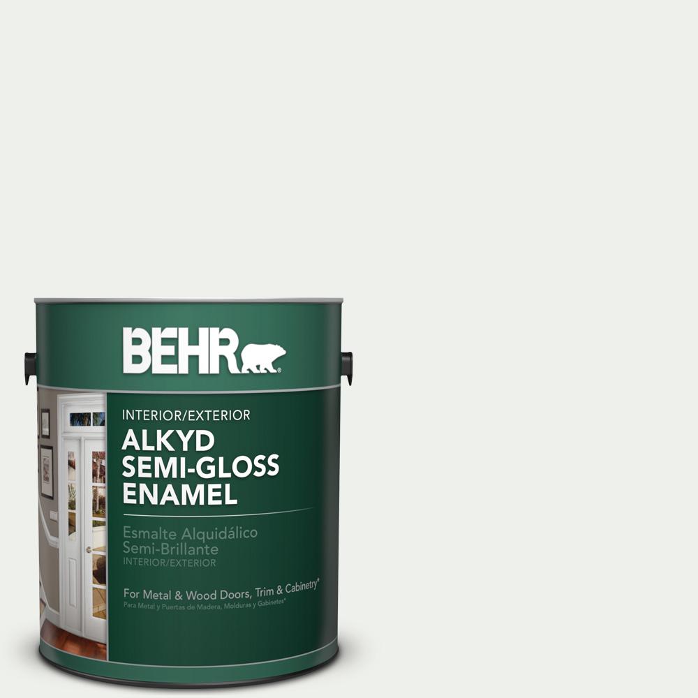 BEHR 1 Gal. #780E-1 Billowy Down Semi-Gloss Enamel Alkyd Interior ...