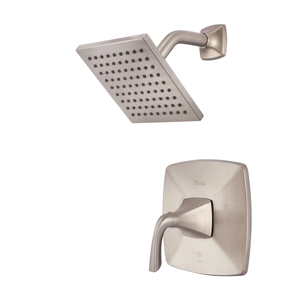 Pfister Bronson 1Handle Shower Faucet Trim Kit in Brushed Nickel (Valve Not Included)LG897BSK