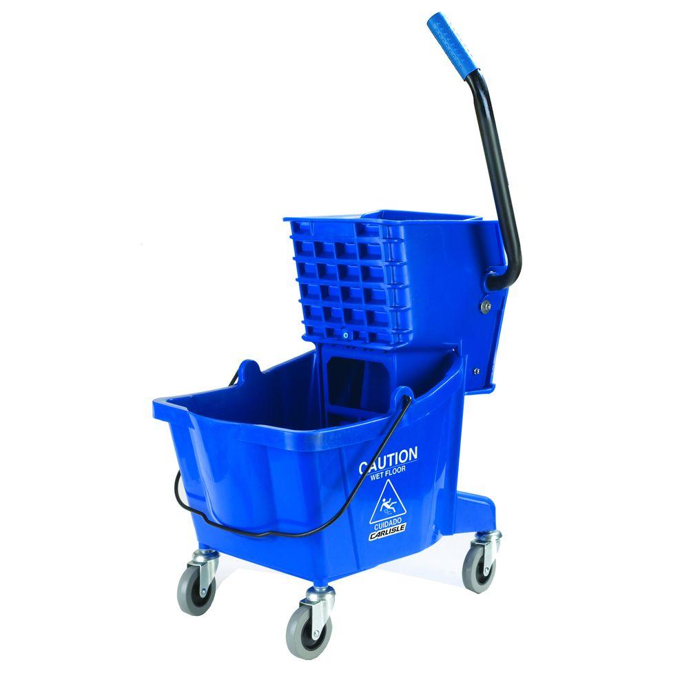 Carlisle 26 qt. Blue Mop Bucket/Wringer Combo by Carlisle