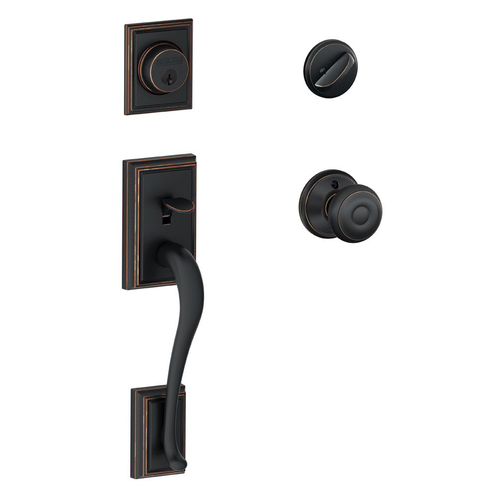 Keyed Entry -New in the Box Steel Pro Tulip Handleset Oil Rubbed Bronze