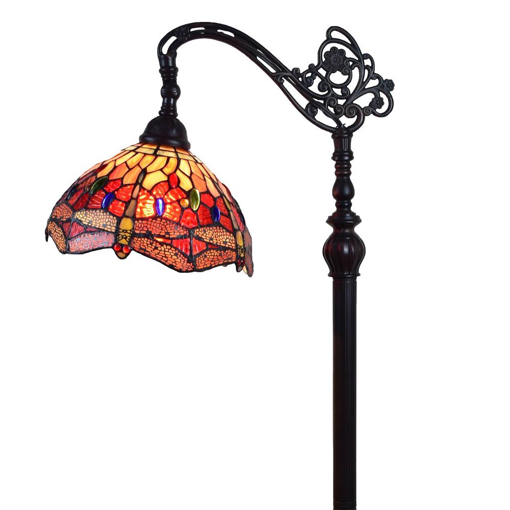 tiffany style reading floor lamp