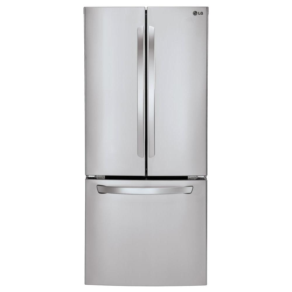 Lg Electronics 30 In W 21 8 Cu Ft French Door Refrigerator In Stainless Steel