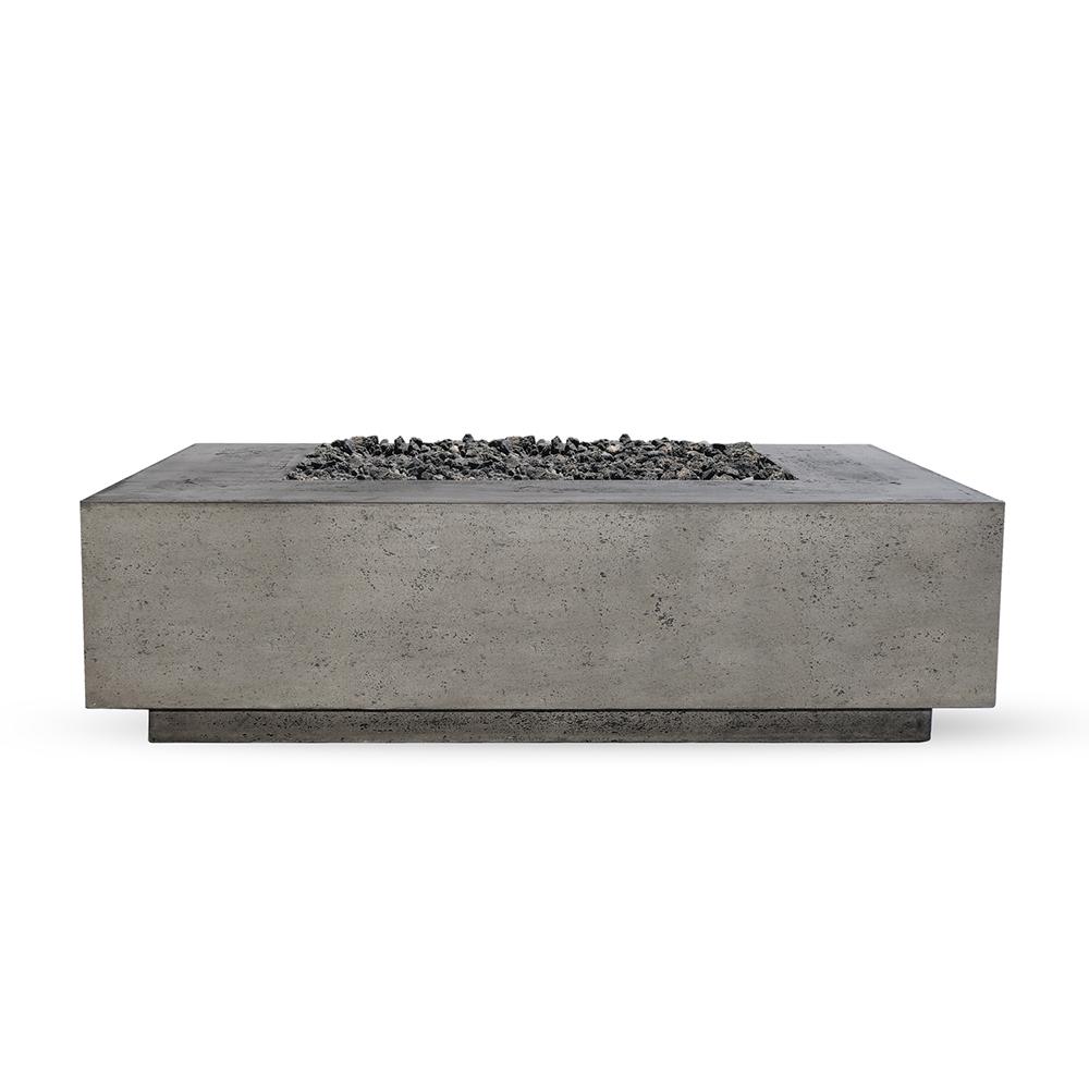 Tiburon 56 in. x 16 in. Rectangle Concrete Natural Gas ...