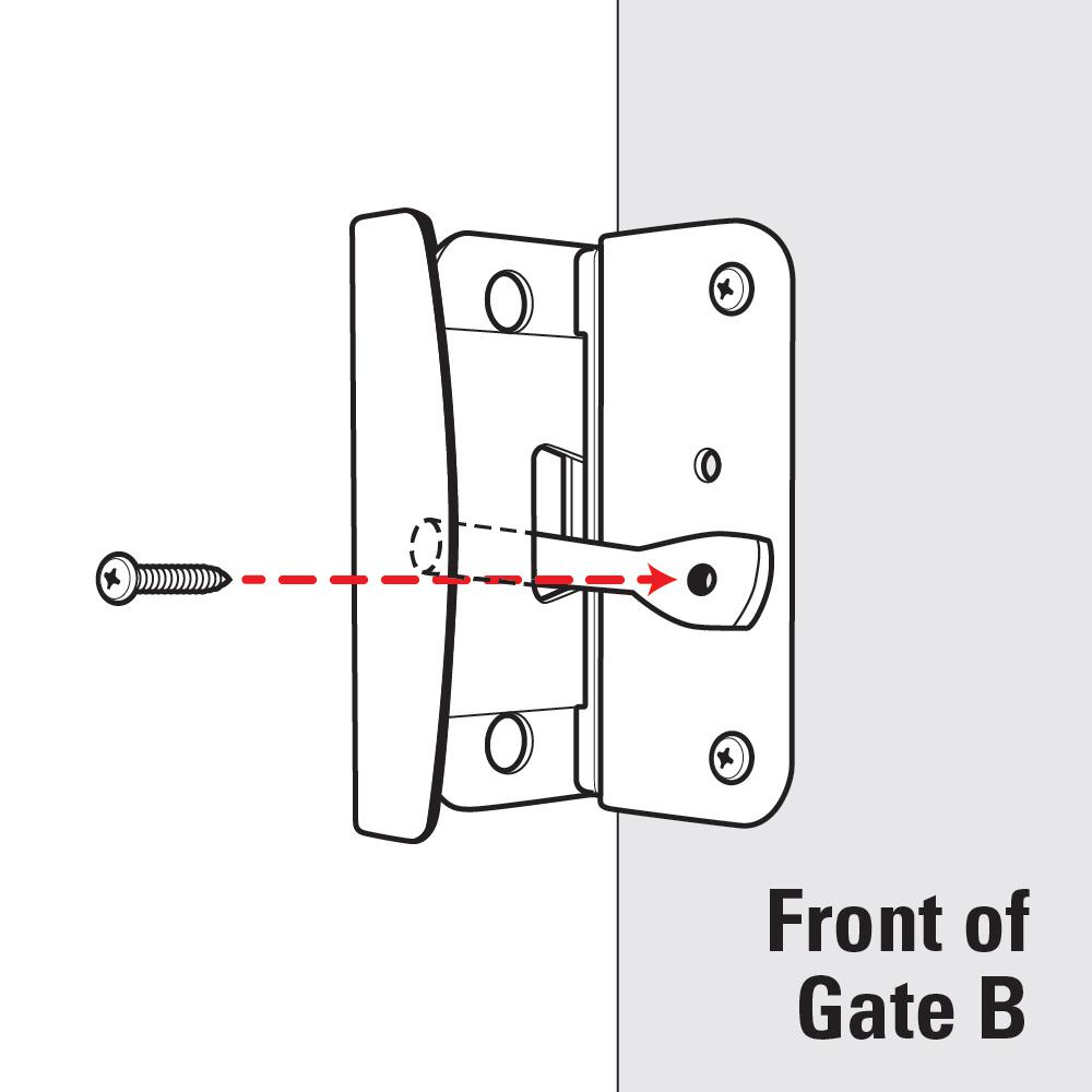 Gate Latch Fence Gates Handle Latches 2Way Reversible Push Pull Open Activation