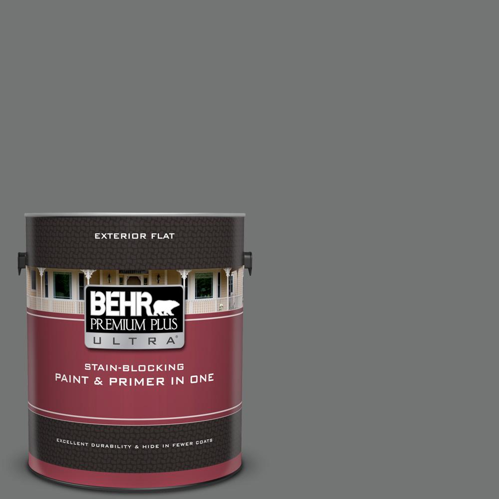 BEHR Premium Plus Ultra 1 gal. N5205 Iron Mountain Flat Exterior