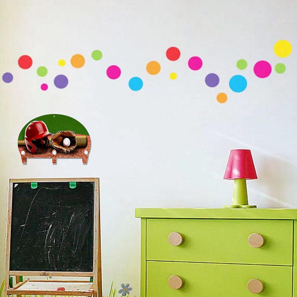 Baseball Steel Kids Wall Mounted Coat Rack
