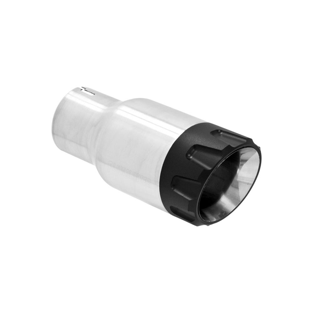 Vibrant 3/" Round SS Exhaust Tip Double Wall Angle Cut Beveled Outlet # 1209