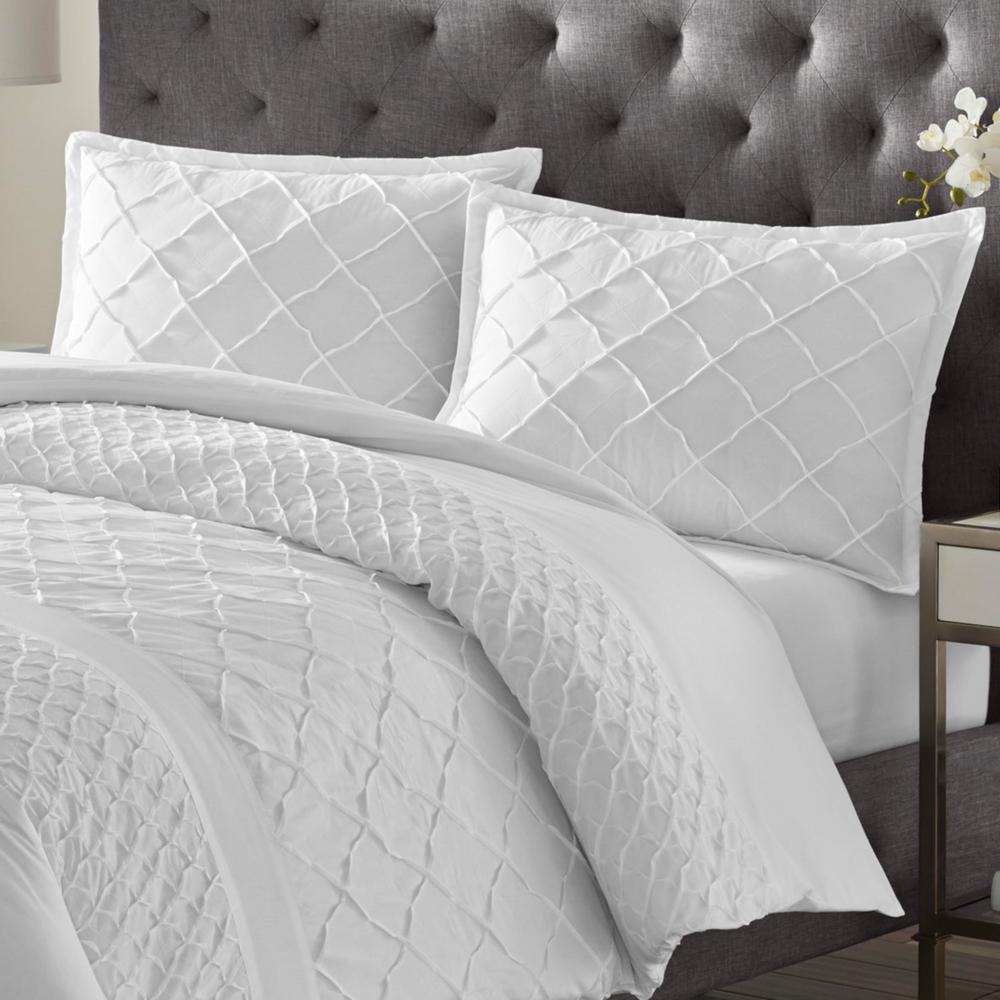 Stone Cottage Mosaic 3 Piece White King Comforter Set 214732 The