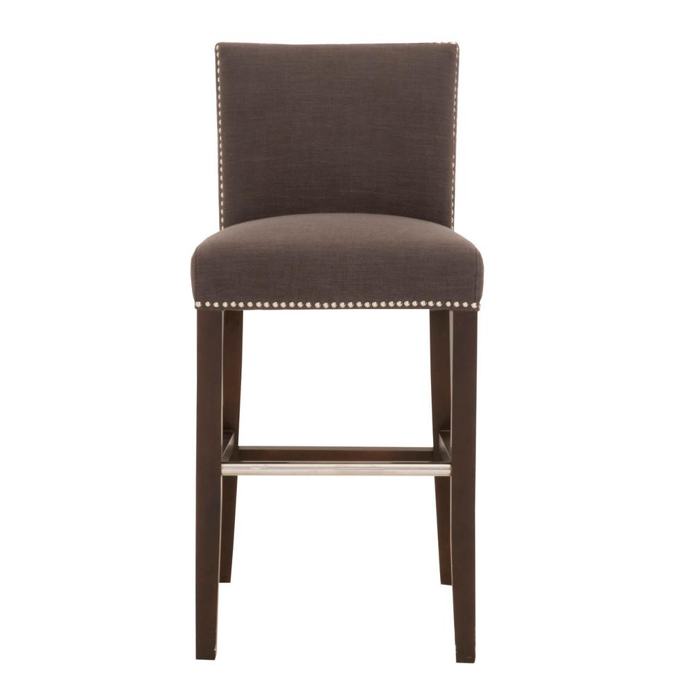 Orient Express Furniture Soho 30 In Sepia Fabric Espresso Bar Orient Express Furniture Soho 30 In Sepia Fabric Espresso Bar Stool 7118bs Sep The Home Depot