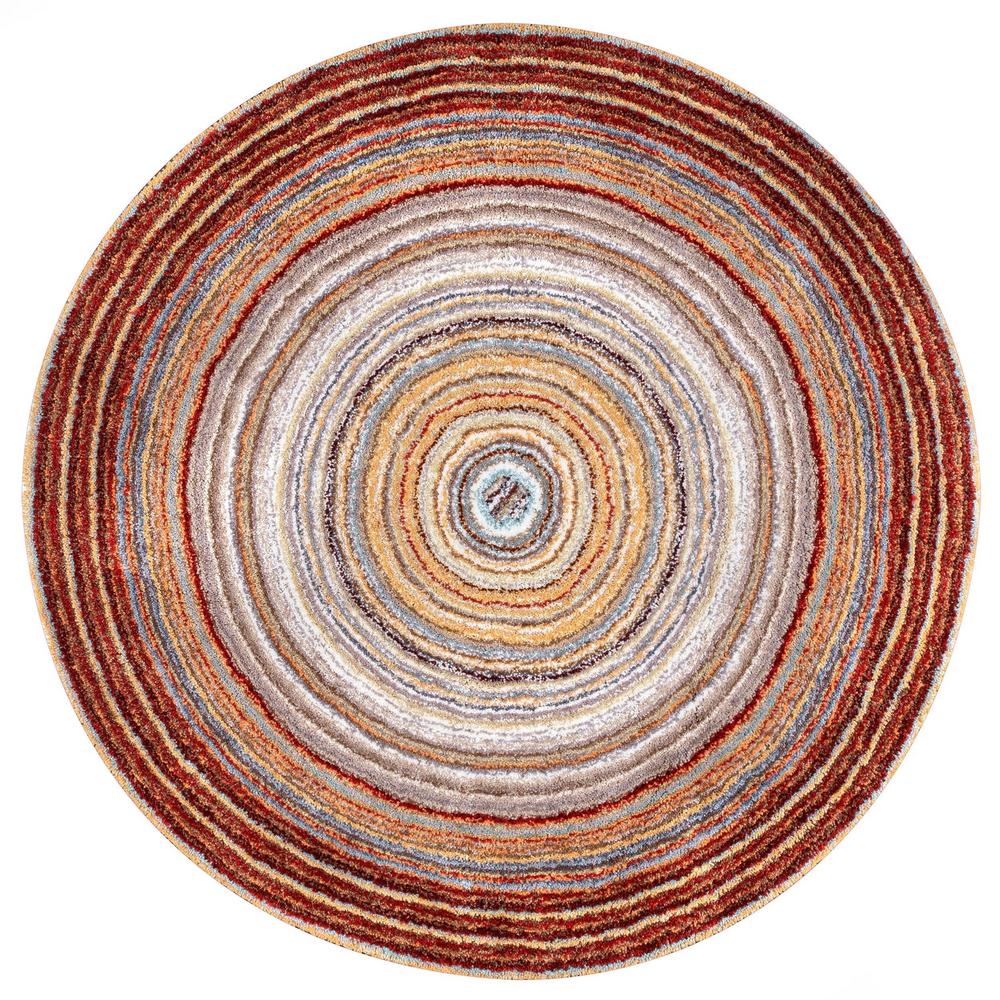 nuLOOM Drey Ombre Shag Red Multi 6 ft. Round Rug-HJZOM1D-R606 - The ...