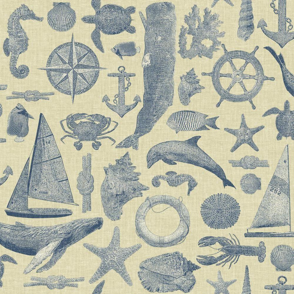 York Wallcoverings Nautical Living Maritime WallpaperNY4818 The Home Depot