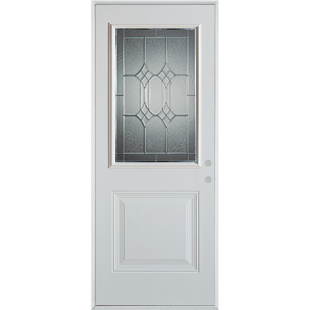 Stanley Doors 32 In X 80 Orleans Patina 1 2 Lite Panel Stanley Doors 32 In X 80 Orleans Patina 1 2 Lite