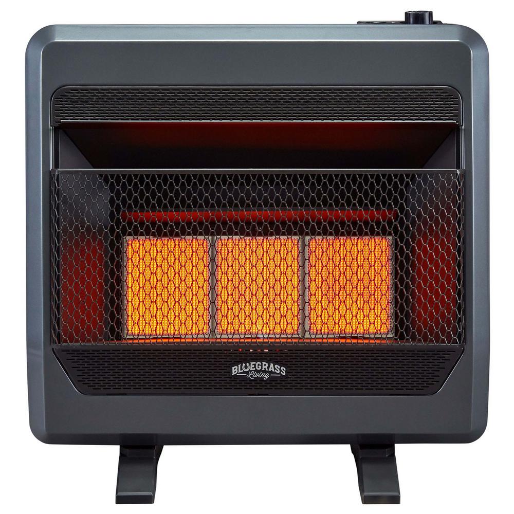 BLUEGRASS LIVING 24 in. 30,000 BTU TStat Control Vent Free Natural Gas
