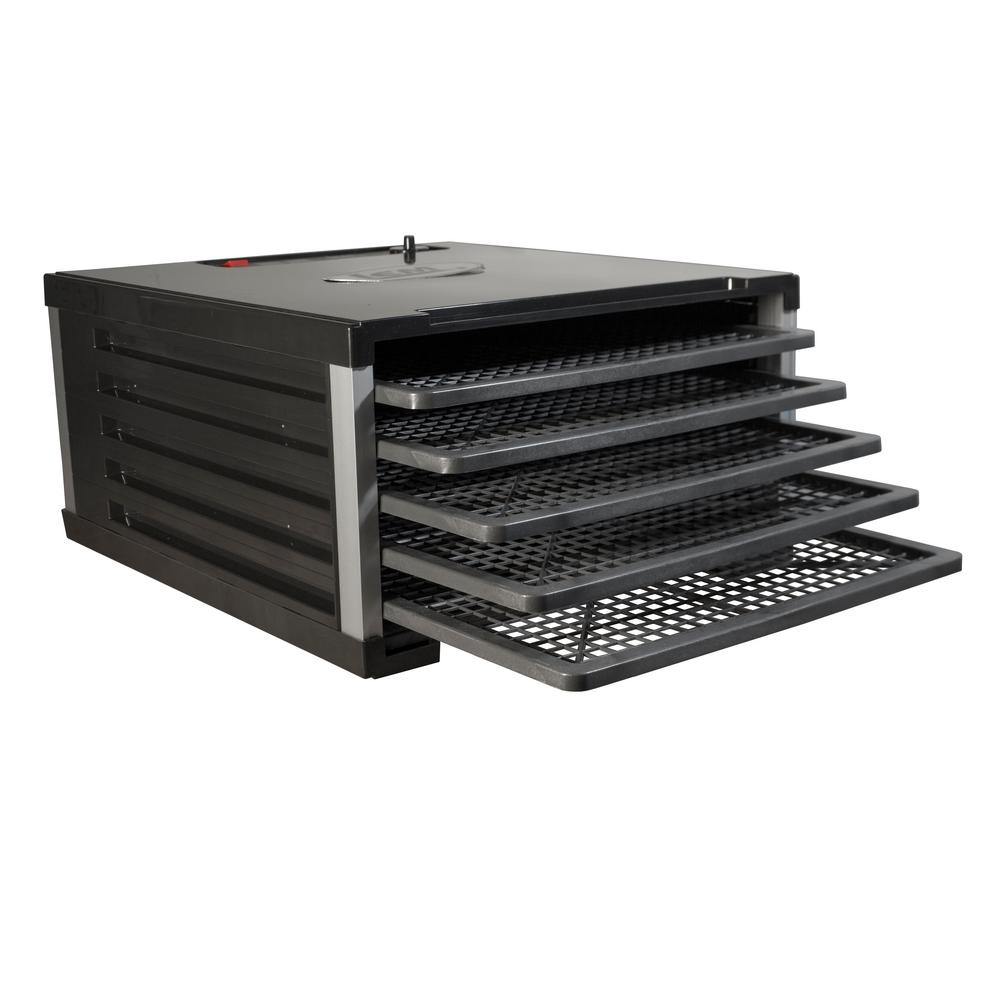 LEM 5Tray Black Food Dehydrator with BuiltIn Timer1152 The Home Depot