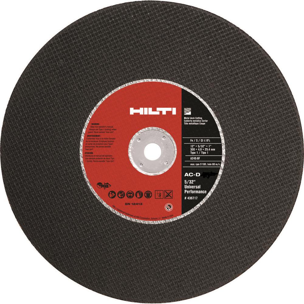 Hilti 14 in. x 5/32 in. x 20 mm SP1 Abrasive Metal Deck Cutting Gas