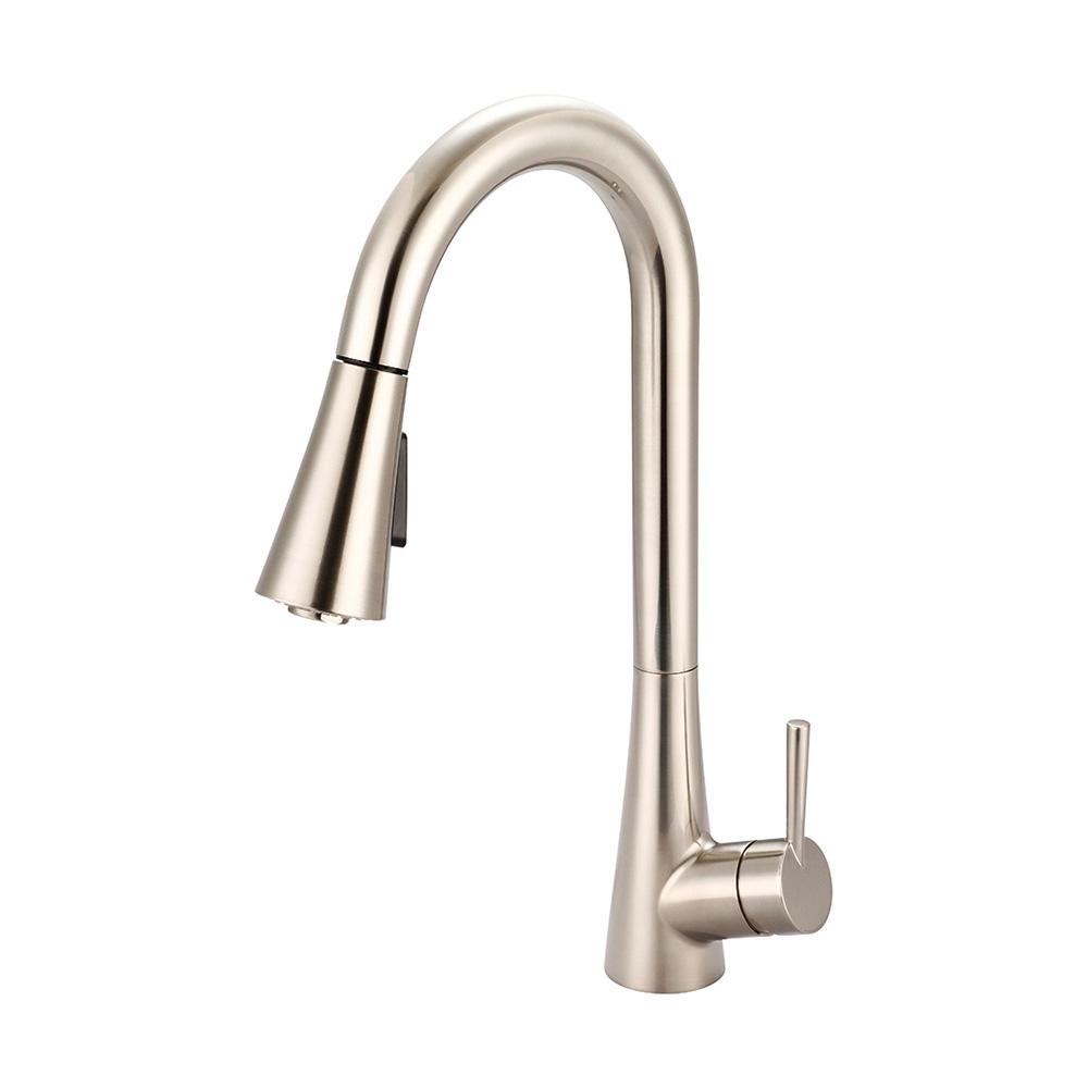 Olympia Faucets I2 Single Handle Pull Down Sprayer Kitchen Faucet