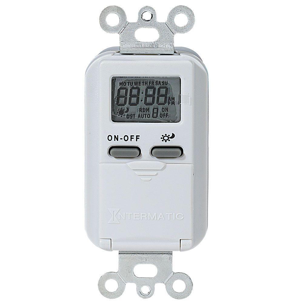 Intermatic 15 Amp Astronomic Digital In Wall Timer White IW600K