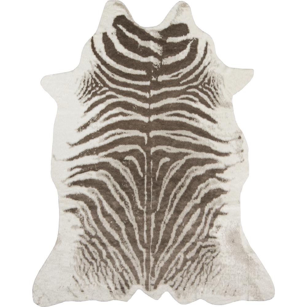 Zebra Grey 5 ft. 3 in. x 7 ft. 10 in. Area Rug