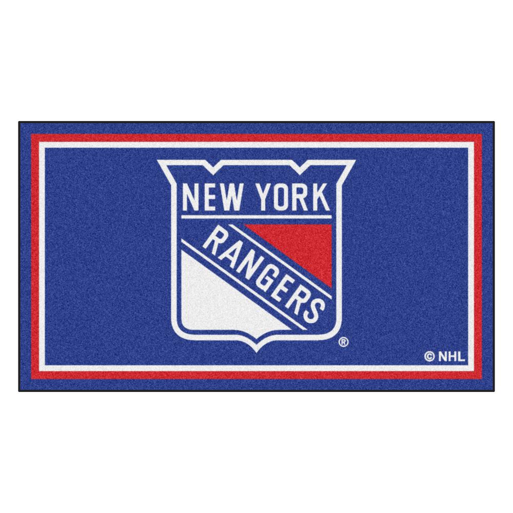 Fanmats Nhl New York Rangers 3 Ft X 5 Ultra Plush Area Rug